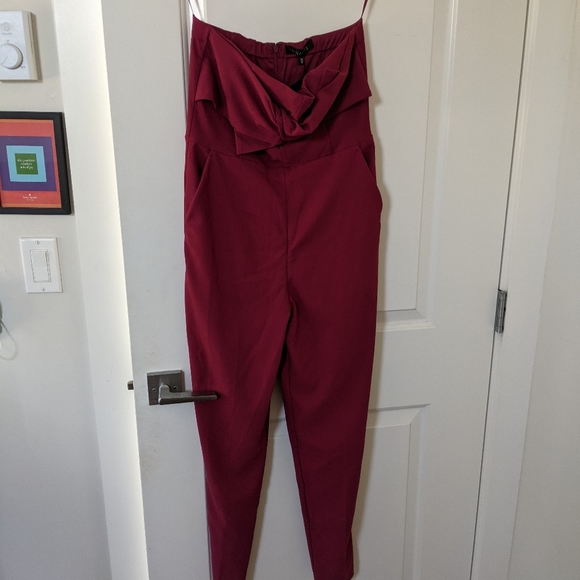 Dynamite Raspberry Pink Strapless Jumpsuit - Small - Picture 6 of 7